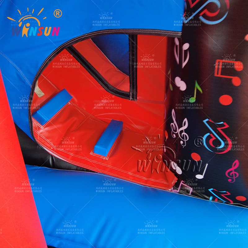 Combo inflable personalizado de salto y tobogán con tema Tik Tok