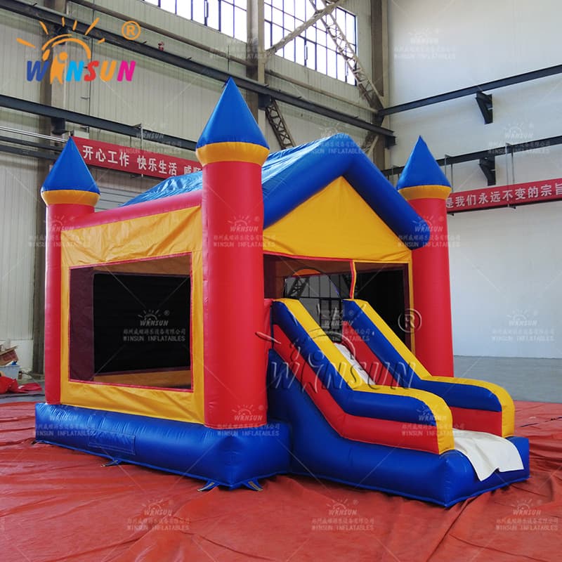 Combo inflable comercial con techo en forma de V