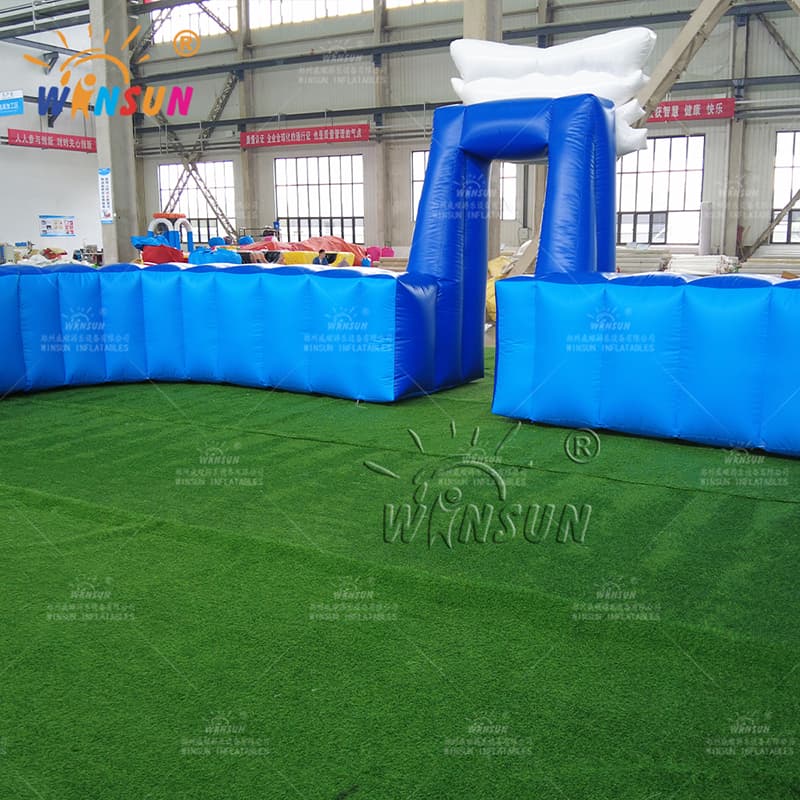 Pista de patinaje sobre ruedas inflable móvil