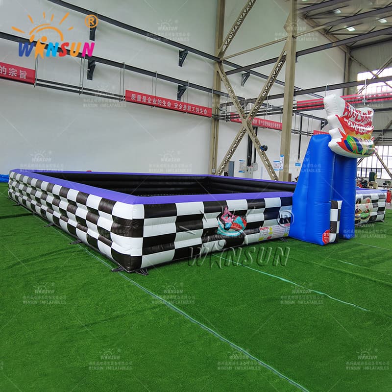 Arena inflable de autos chocadores