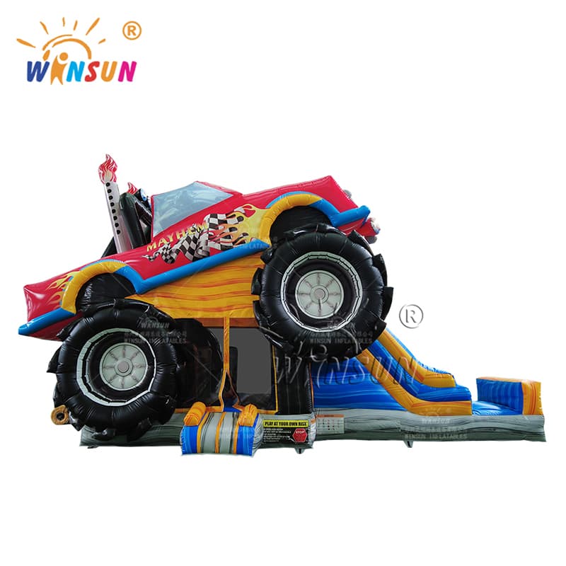 Tobogán combinado inflable Monster Truck