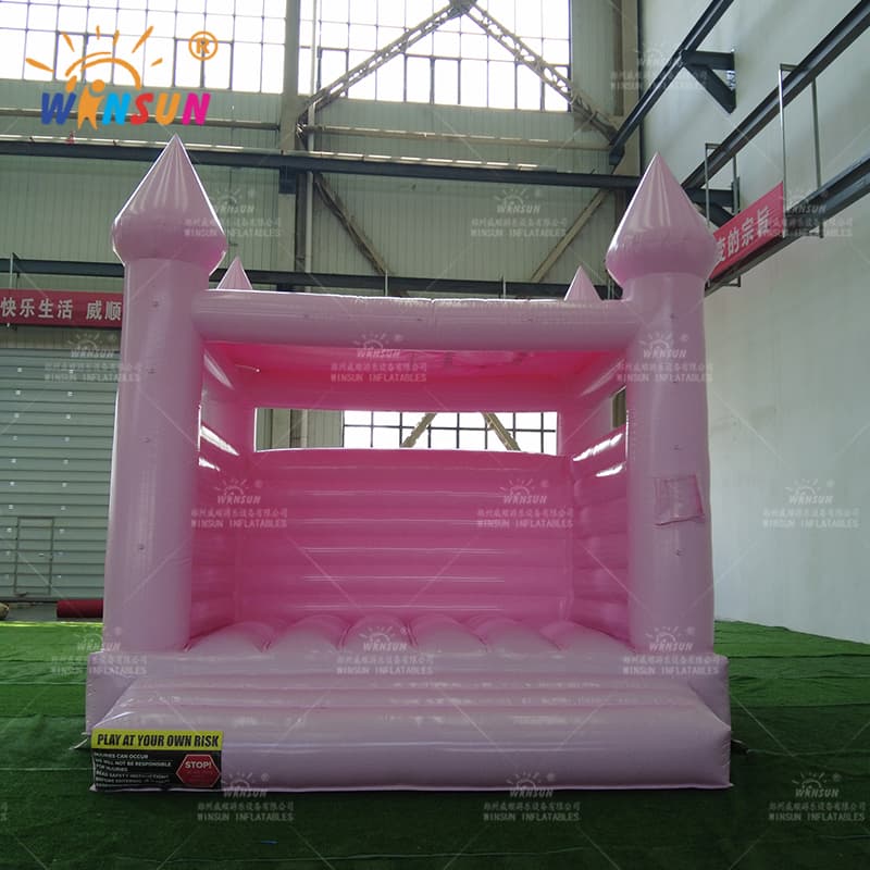 Casa de boda rosa inflable