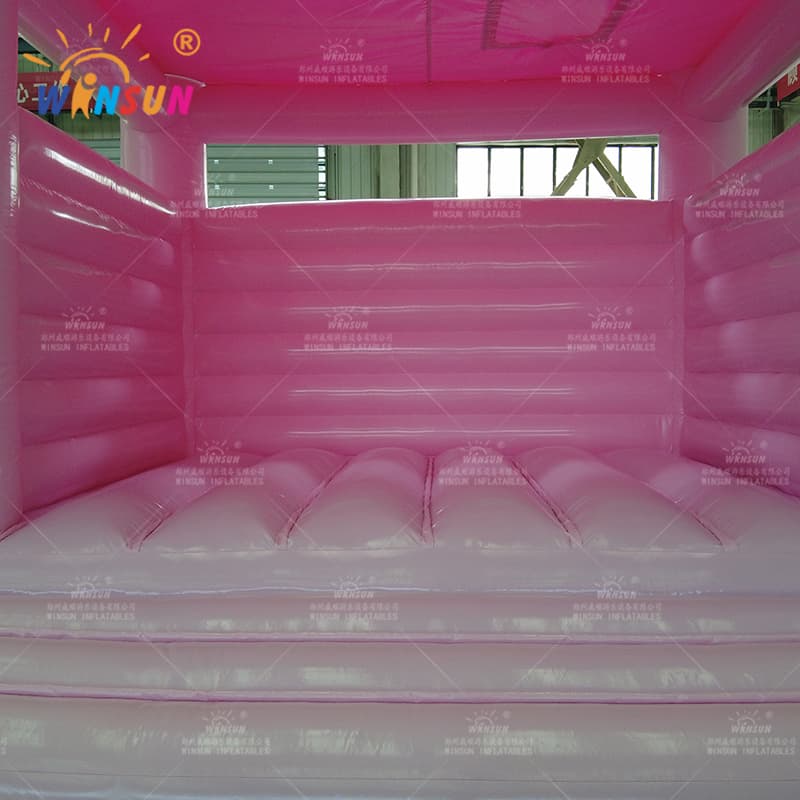 Casa de boda rosa inflable