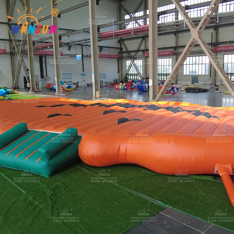 Almohadilla de salto de calabaza inflable gigante