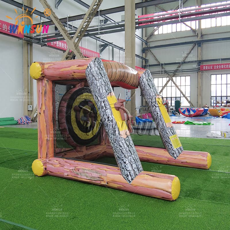 Juego de lanzamiento de hacha inflable comercial