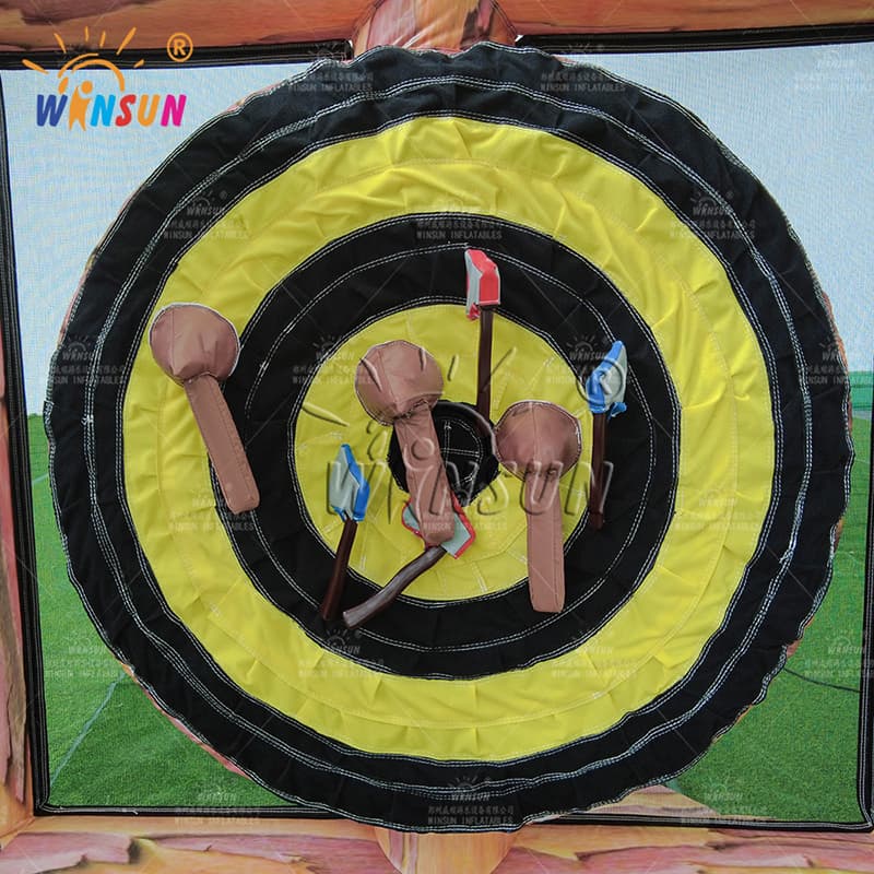 Juego de lanzamiento de hacha inflable comercial