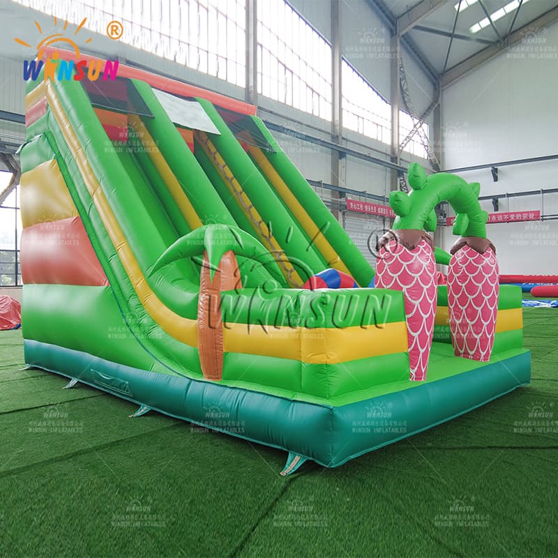 Tobogán seco inflable comercial personalizado