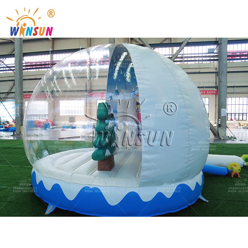 Bola de nieve inflable de Navidad con muñeco de nieve