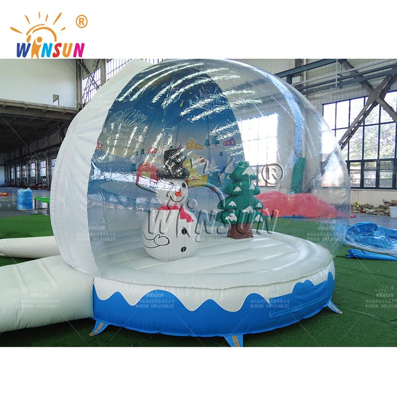 Bola de nieve inflable de Navidad con muñeco de nieve