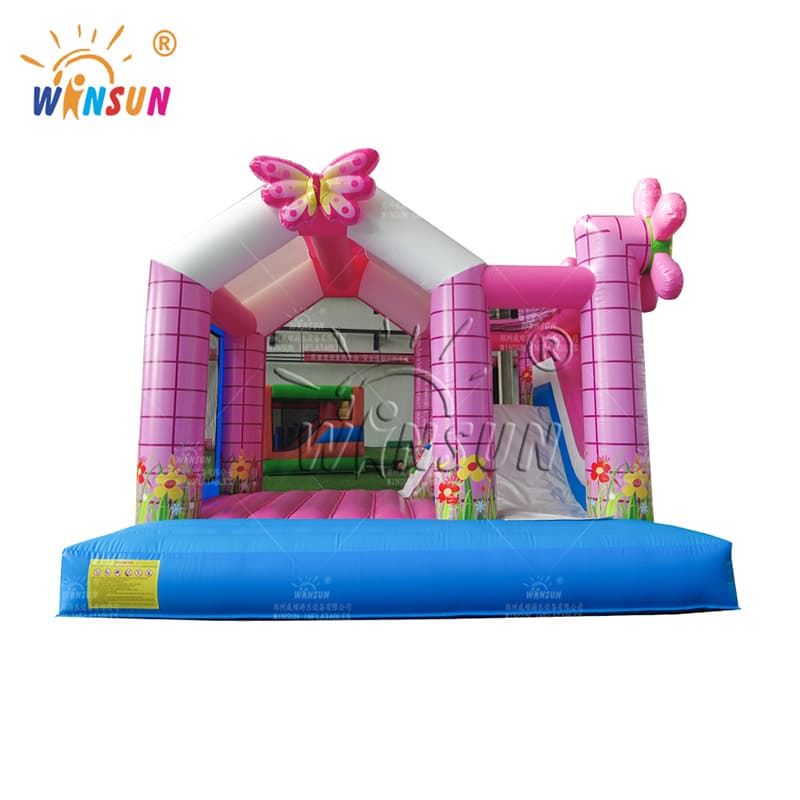 Combo inflable de mariposas y flores