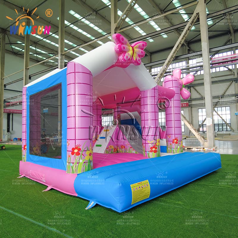 Combo inflable de mariposas y flores