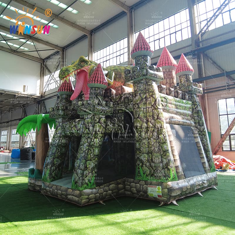 Castillo de salto inflable de dinosaurio de nuevo diseño