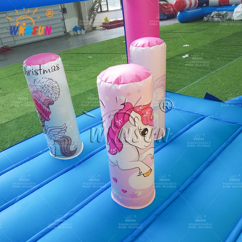 Combo de salto inflable de unicornio popular