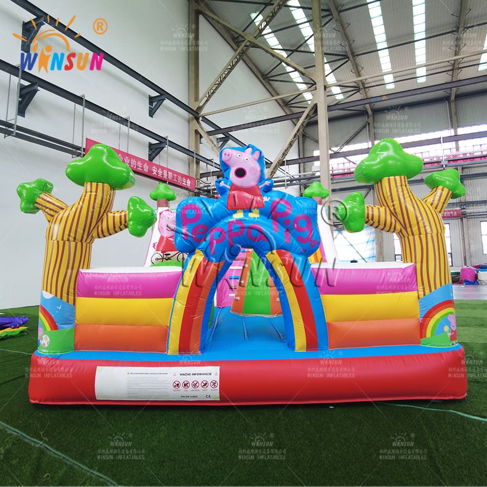 Tierra de diversión inflable con tema de Peppa Pig