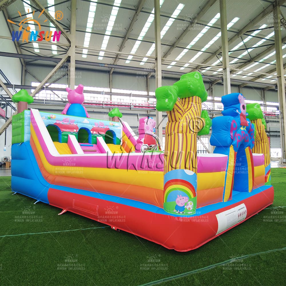 Tierra de diversión inflable con tema de Peppa Pig