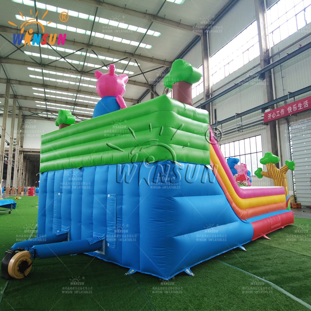 Tierra de diversión inflable con tema de Peppa Pig