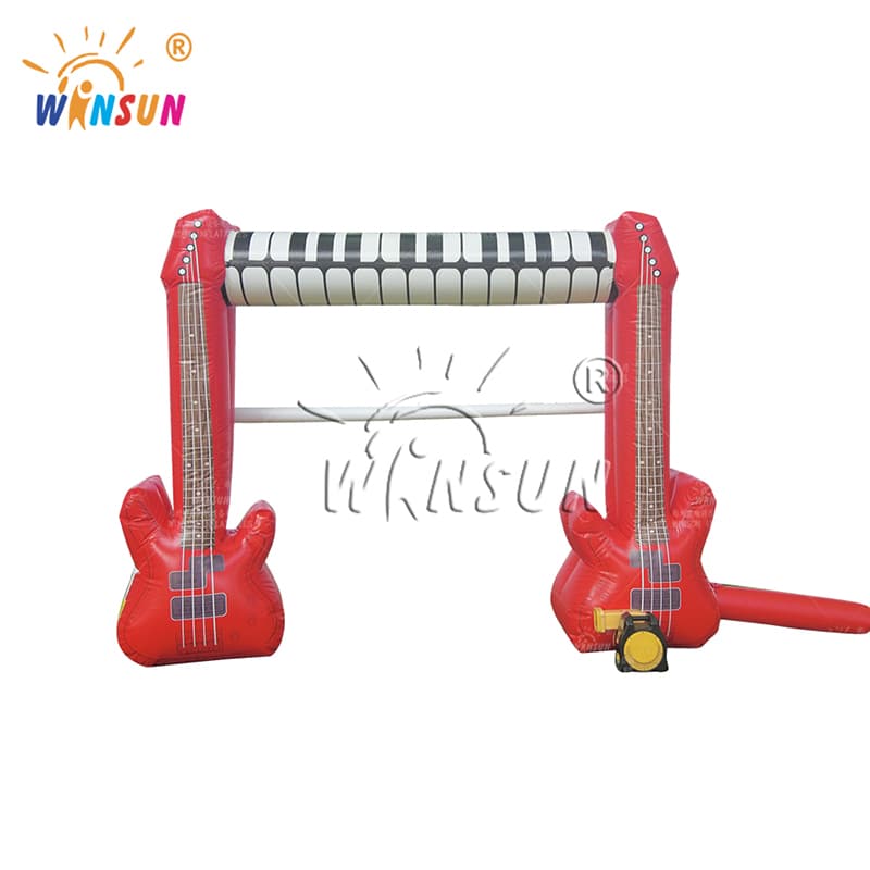 Arco inflable temático de instrumentos musicales