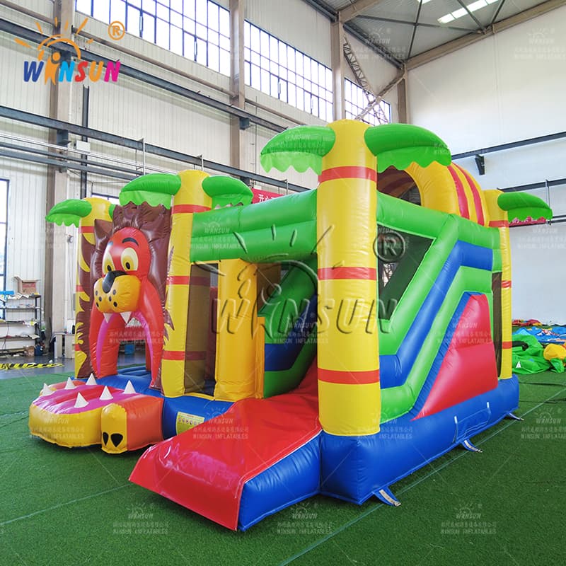 Combo inflable comercial Jungle Lion