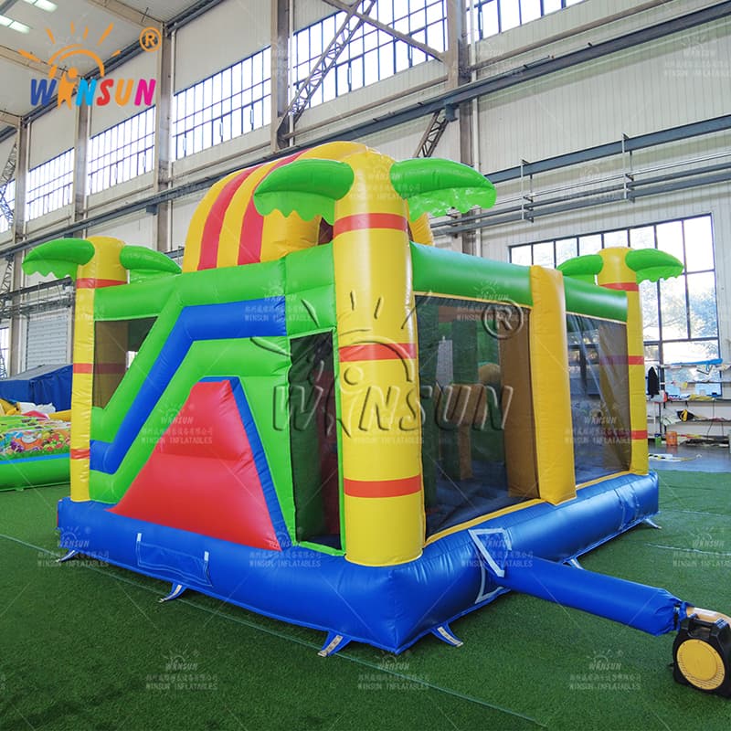 Combo inflable comercial Jungle Lion