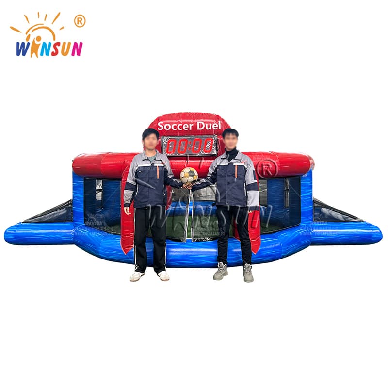 Campo de juego de duelo de fútbol inflable