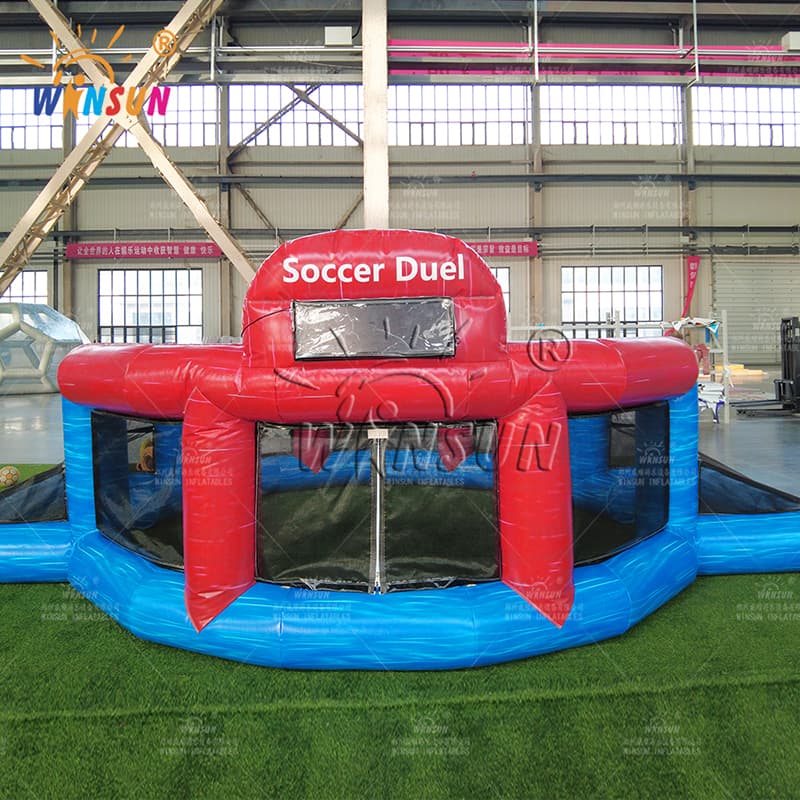 Campo de juego de duelo de fútbol inflable