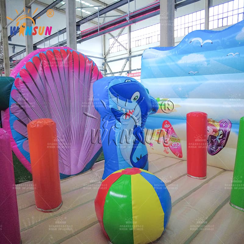 Combo de saltador inflable con tema de playa
