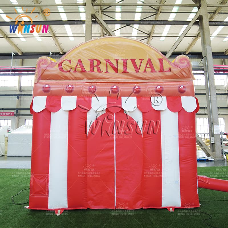 Puesto de concesiones de carnaval inflable