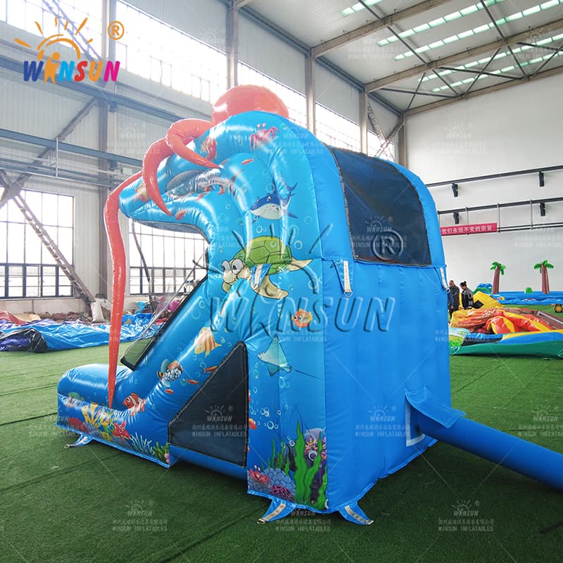 Tobogán inflable de pulpo personalizado