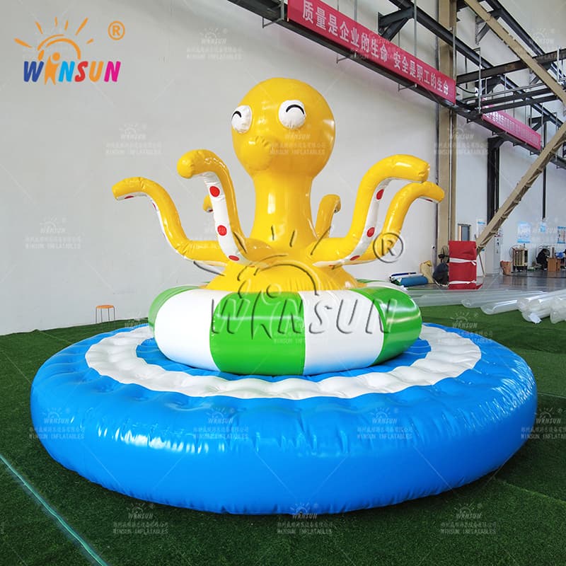 Juego inflable de pulpo giratorio mecánico