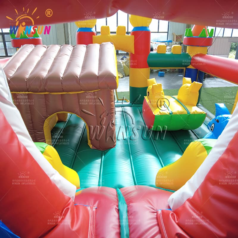 EspañolParque de juegos inflable al aire libre Blue Cat Paradise