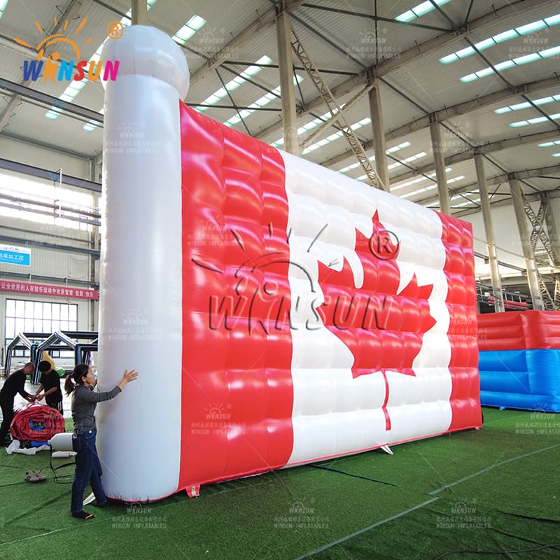 Bandera inflable gigante de Canadá