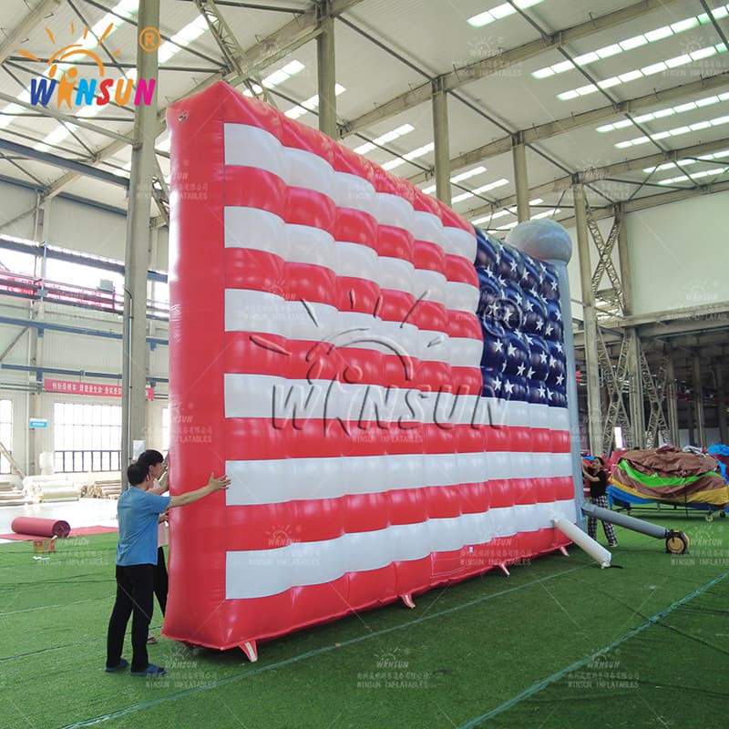 Bandera Americana Gigante Inflable