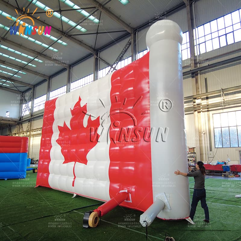 Bandera inflable gigante de Canadá