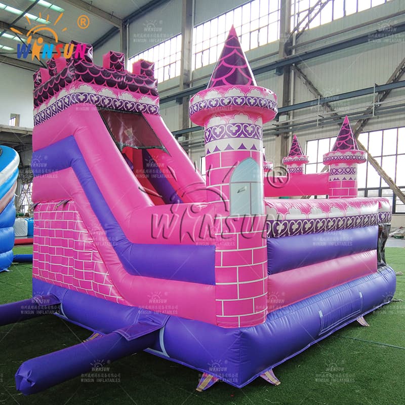 Castillo inflable comercial Princesa rosa