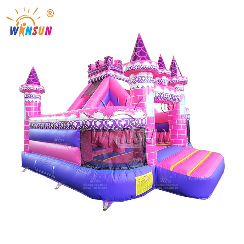 Castillo inflable comercial Princesa rosa