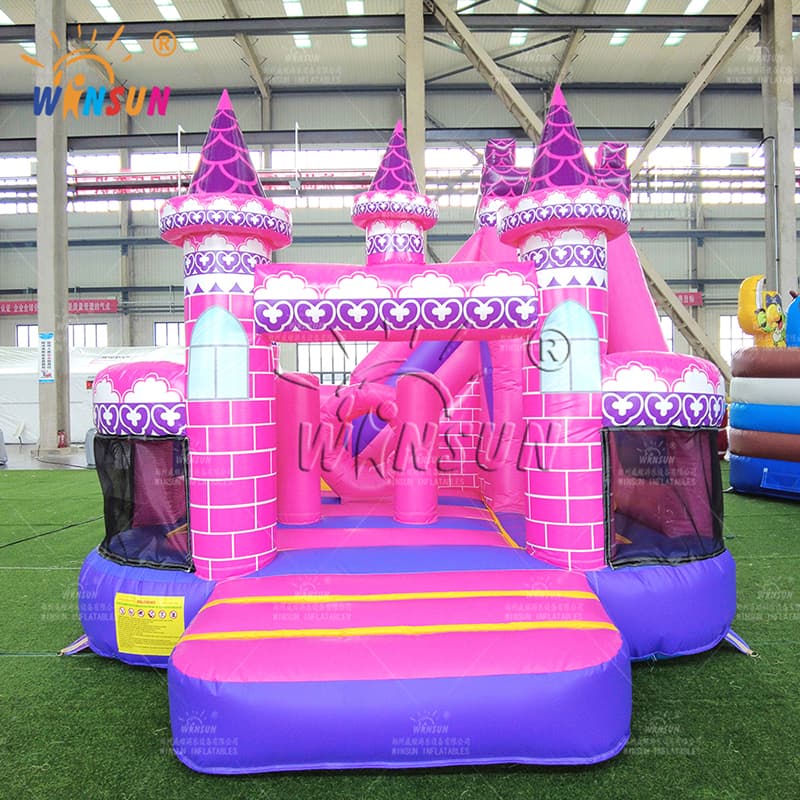 Castillo inflable comercial Princesa rosa