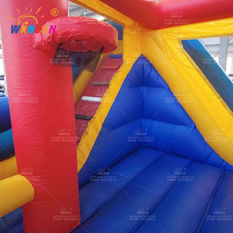 Castillo inflable combinado 6 en 1 con tobogán