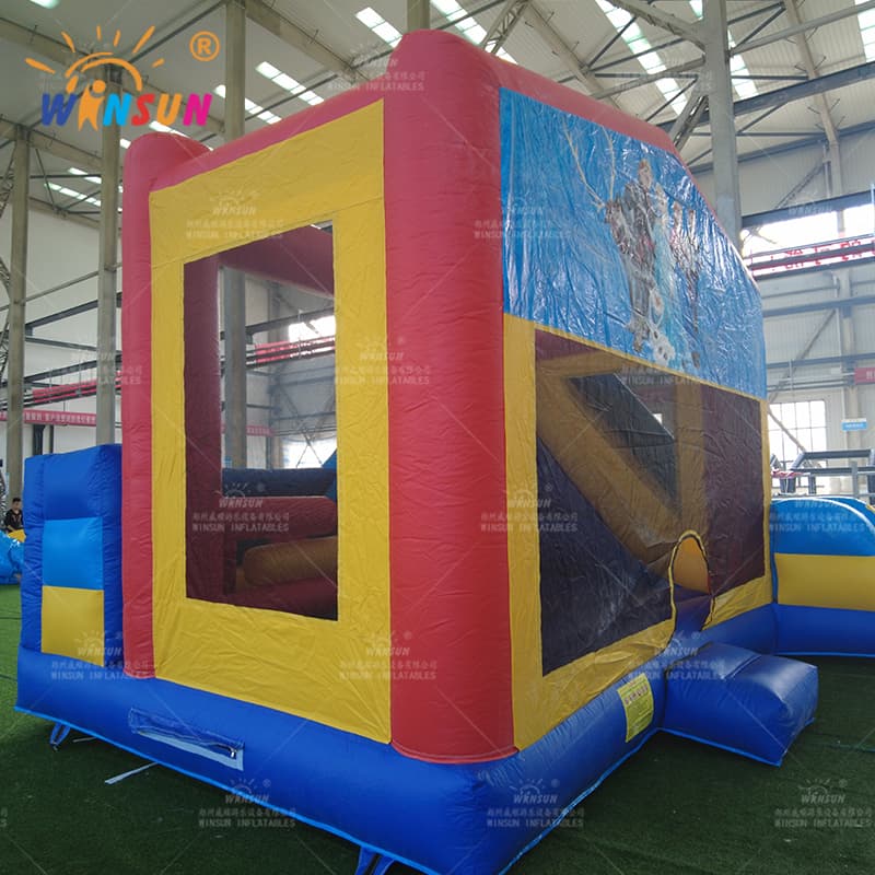 Castillo inflable combinado 6 en 1 con tobogán