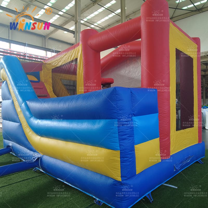 Castillo inflable combinado 6 en 1 con tobogán