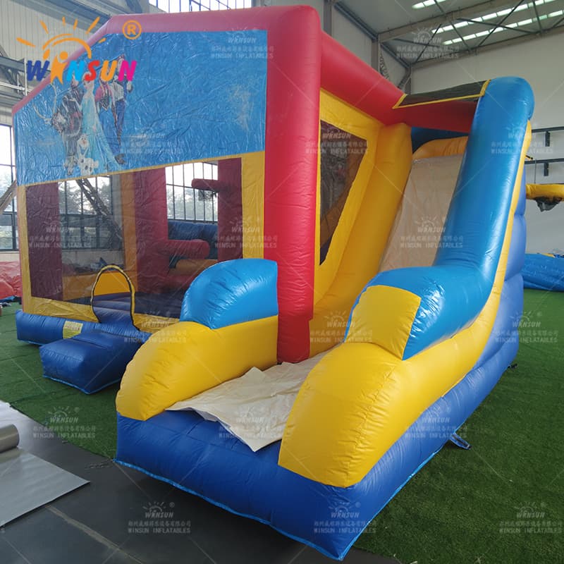 Castillo inflable combinado 6 en 1 con tobogán