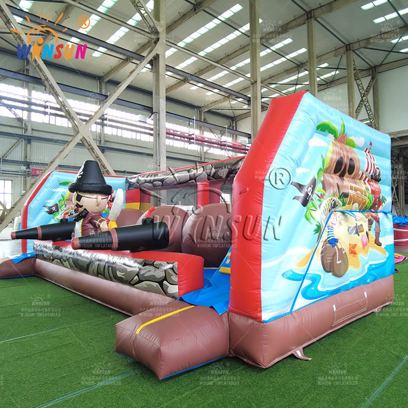 Juego interactivo inflable Wipe Out de piratas