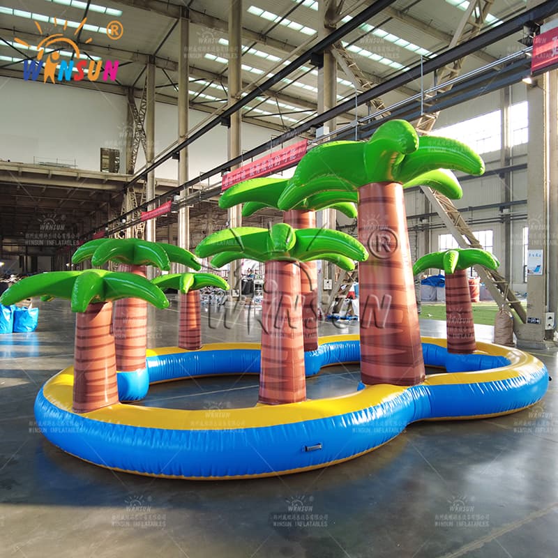 Isla acuática inflable gigante