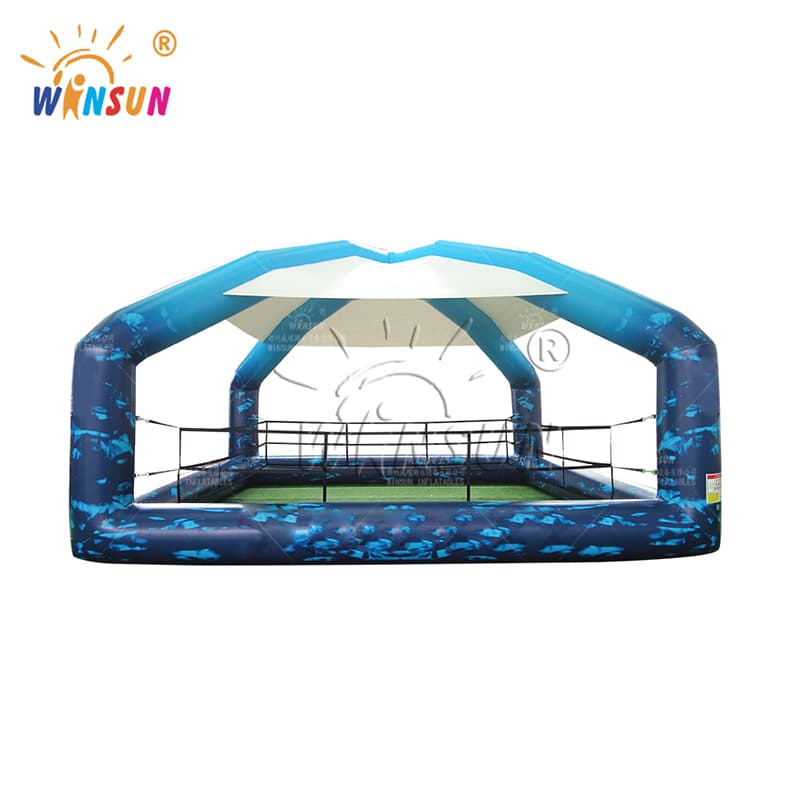 Ring de Boxeo Inflable con Techo para Exteriores