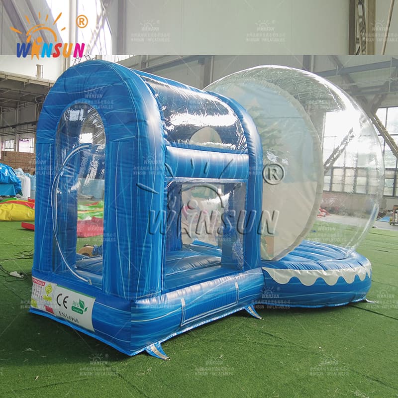 Bola de nieve inflable de mármol personalizada con túnel de entrada