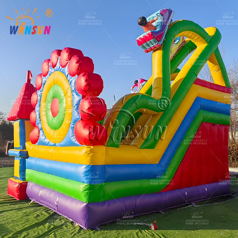 Montaña rusa inflable combinada a la venta