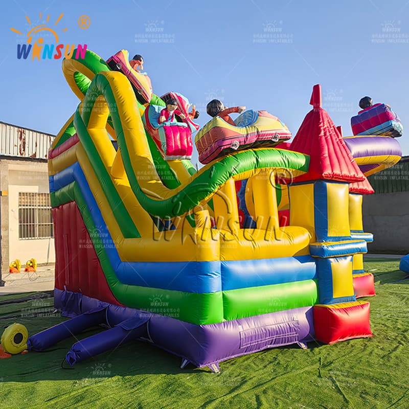 Montaña rusa inflable combinada a la venta